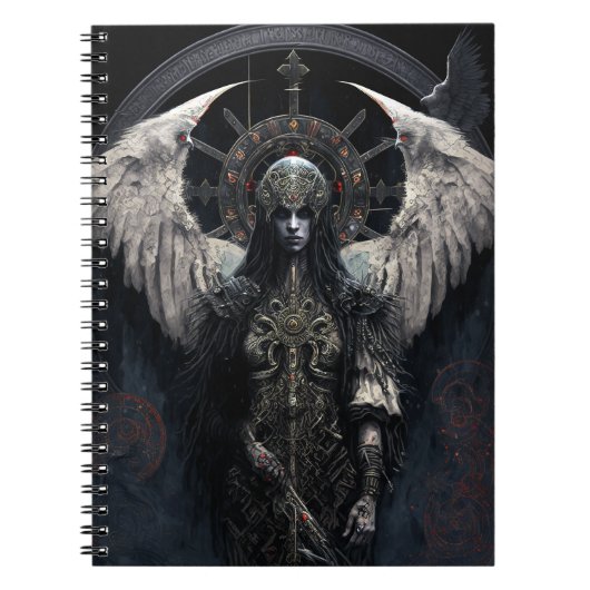 Dark Angel Gothic Fantasy Art Notitieboek (Voorkant)