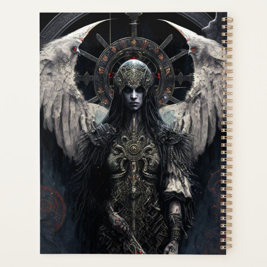 Dark Angel Gothic Fantasy Art Planner (Achterkant)