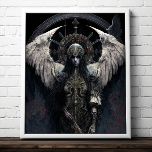 Dark Angel Gothic Fantasy Art Poster