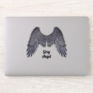 Dark Angel Gray Wings Vinyl Cutout Sticker