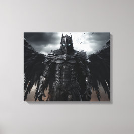 Dark Angel Warrior Knight - Uitgerekte Canvas Prin Afdruk