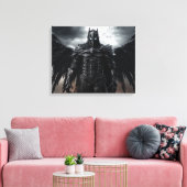 Dark Angel Warrior Knight - Uitgerekte Canvas Prin Afdruk (Insitu (Woonkamer))