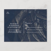 Dark Angel Wings Gothic Glam Chic Bewaar de datum Aankondigingskaart (Achterkant)