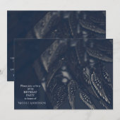 Dark Angel Wings Gothic Glam Party-uitnodigingen Kaart (Voorkant / Achterkant)