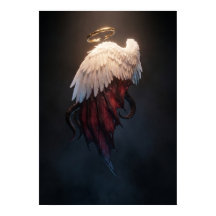 Dark Angel Wings Wall Art – Heavenly & Fallen 