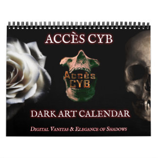 Dark Art-wandkalender – Horizontaal formaat Kalender