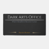 Dark Arts Desk Mat Gothic Office Wizard Decor (Recto)