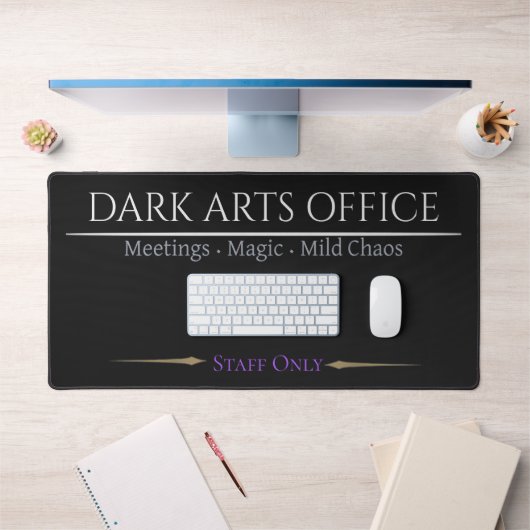 dark arts office desk mat gothic desk pad setup (Bureau 1)