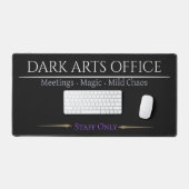 dark arts office desk mat gothic desk pad setup (Clavier et souris)