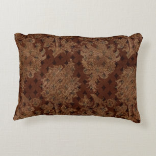 Dark Autumn Damask Accent Kussen