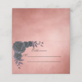 Dark Autumn Floral Gothic Monogram Paarse (Buitenkant ongevouwen)