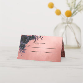 Dark Autumn Floral Gothic Monogram Paarse