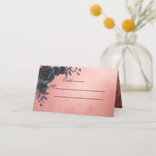 Dark Autumn Floral Gothic Monogram Paarse (Voorkant)