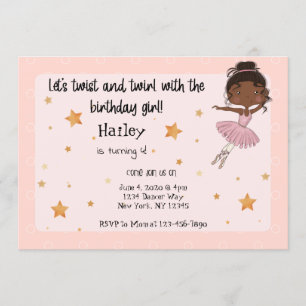 Dark Ballerina Party uitnodiging