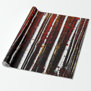 Dark Birch Forest Cadeaupapier