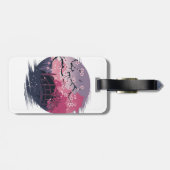 Dark Blossom Bagagelabel (Achterkant horizontaal)