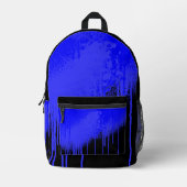 dark blue and black drip bedrukte rugzak (Voorkant)