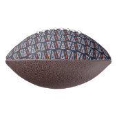 Dark Blue and Red Geometric Triangles Pattern American Football (Gedraaid 90)
