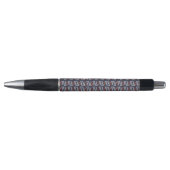 Dark Blue and Red Geometric Triangles Pattern Pen (Voorkant)