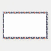 Dark Blue and Red Geometric Triangles Pattern Post-it® Notes (Voorkant)