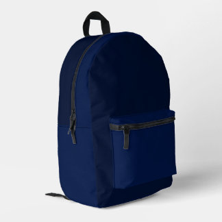 Dark Blue Backpack  Bedrukte Rugzak