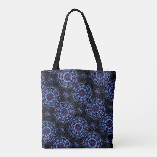 Dark Blue Boho Mandala Draagtas (Achterkant)