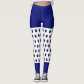 Dark Blue Bryn Mawr Lantern Pattern-Leggings Leggings (Voorkant)