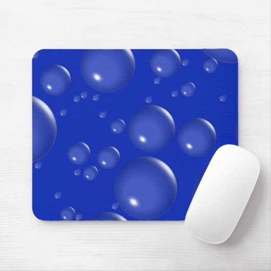 Dark Blue Bubble Mousepad Muismat (Met muis)