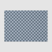Dark Blue Checker Checkerboard Checkered 00s 90s Tissuepapier (Voorkant)