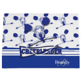 Dark Blue 📣 Cheerleader personaliseren Groot Cadeauzakje (Voorkant)