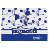 Dark Blue 📣 Cheerleader personaliseren Groot Cadeauzakje (Achterkant)