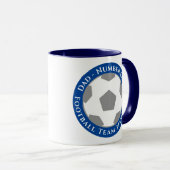 Dark Blue – Classic Football Dad Mug (Devant droit)
