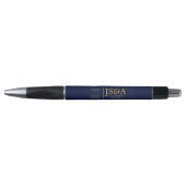 Dark Blue Gold Justice Columns Law Firm Pen (Voorkant)