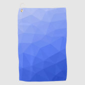 Dark Blue gradient geometric mesh pattern Golfhanddoek (Voorkant)