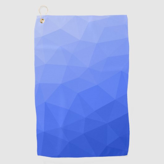 Dark Blue gradient geometric mesh pattern Golfhanddoek (Voorkant)
