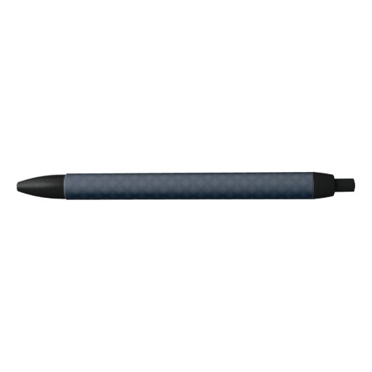 Dark Blue Pattern - Classy Mannen's Monogram Zwarte Inkt Pen (Voorkant)