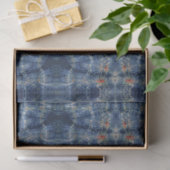 Dark Blue Sky Tie Dye Patroonstijl Tissuepapier (Geschenk)