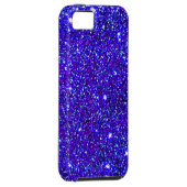 Dark Blue Sparkle Glitter Night Sky Starfield Star Case-Mate iPhone Case (Back/Rechts)