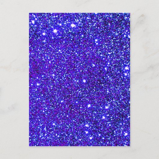 Dark Blue Sparkle Universe Night Sky Stars Briefkaart (Voorkant)