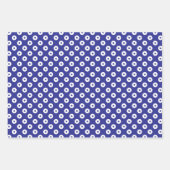 Dark Blue & White Coordinated Christmas Inpakpapier Vel (Voorkant 2)