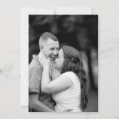 Dark Bohemian Wildflower Pill Lijst Weddenfoto Save The Date (Achterkant)