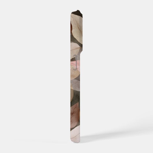 Dark Boho Botanical Leaf Neutral abstract (Côté droit)