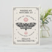 Dark Boho Coven Bachelorette Kaart (Staand voorkant)