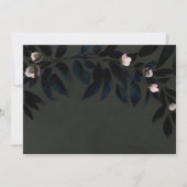 Dark Boho Floral laat de datum opslaan Save The Date (Achterkant)