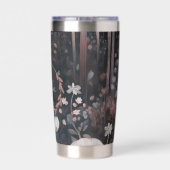 Dark Boho Monogram: Waanzinnige bosbloemen Geïsoleerde Drinkbeker (Achterkant)