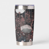 Dark Boho Monogram: Waanzinnige bosbloemen Geïsoleerde Drinkbeker (Voorkant)