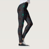 Dark Boho Patterned Women's Leggings (Droite)