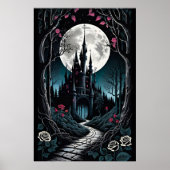 Dark Bossen Castle Fantasy Poster (Voorkant)