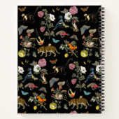  Dark Botanical Animals Forest Monogram Notitieboek (Achterkant)