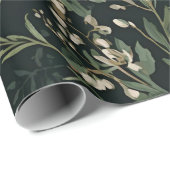 Dark Botanical Wrapping Paper Cadeaupapier (Rol Hoek)